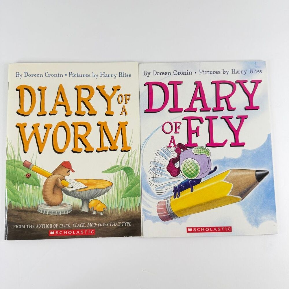 Diary of a Worm, Diary of a Fly book bundle by Doreen Cronin (Paperback)